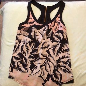 Floral tank.
